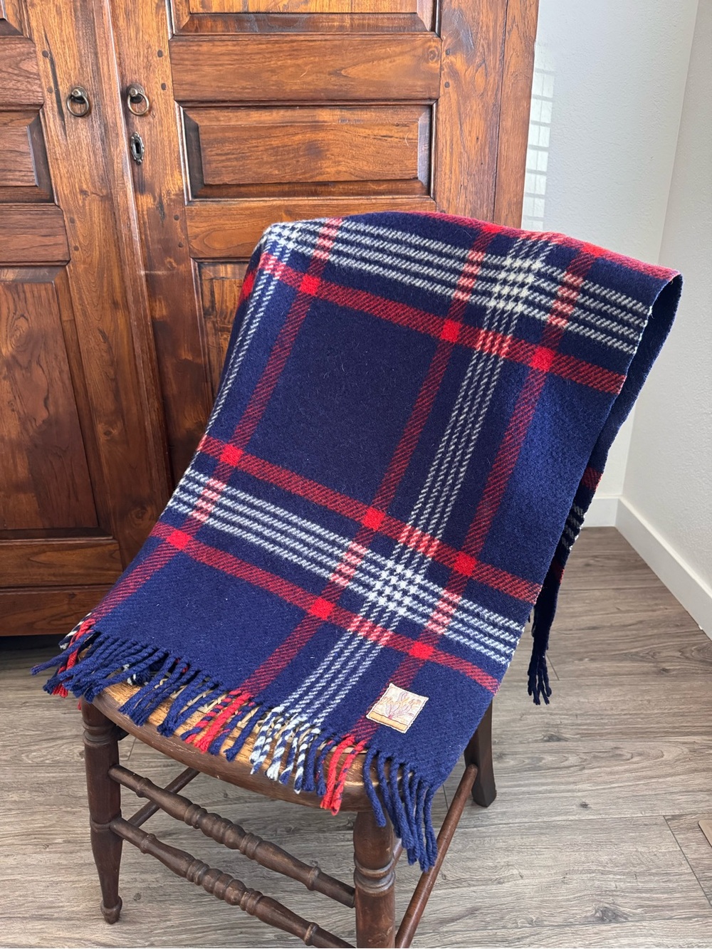 Vintage Redfern wool scarf blanket